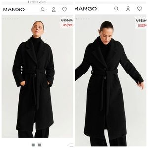 NWT Mango Wool Coat size XS